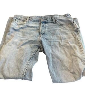 Hollister Men's Relaxed Fit Jeans in Light Blue